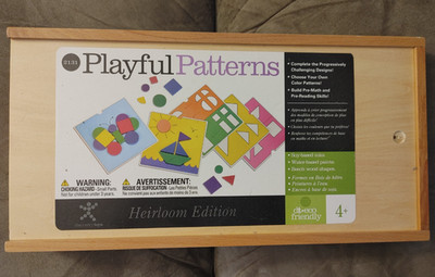 NEW Playful Patterns Heirloom Edition by Discovery Toys -Wood Box -2131