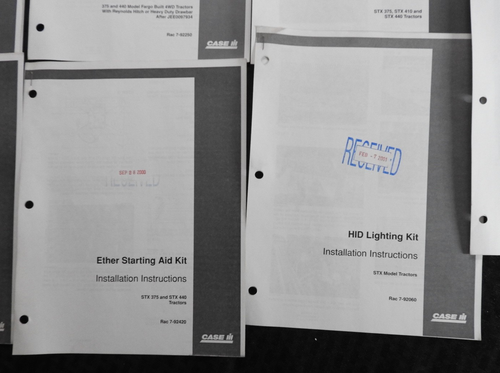 15+2001 Case IH Steiger Stx 275 325 375 410 440 Tracteur Installer Manuel Set - Photo 9 sur 16