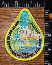Caribbean Girl Scout Puerto Rico Council Water Water Everywhere 1993 GSA Patch