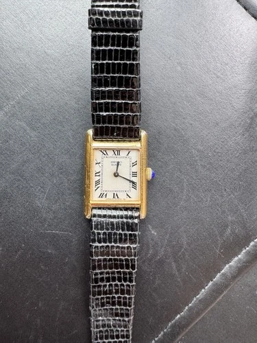 Vintage Seiko Gold Tank Quartz Women's Roman Numeral Dress Watch 1400-5039 RARE!