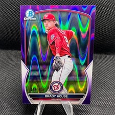 2023 Bowman Chrome Brady House PURPLE RAYWAVE Refractor /250 Nationals Prospect