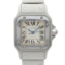 CARTIER Santos Galbee Automatic Watch W20054D6 Stainless Steel White