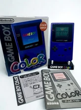 💜GRAPE Nintendo GAME BOY COLOR - Boxed w/ Manual & Pamphlet Purple GBC