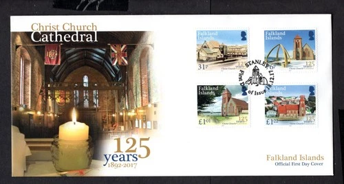 Falkland Islands - 2017 125 Years of Christ Church Cathedral First Day Cover