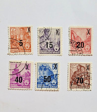 German Stamps Overprint Democratic Republic Circa 1957