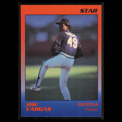 Jose Vargas #26 1989 Star Minor League Osceola Astros Baseball Card MLB NM