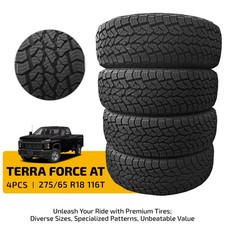 Terra Off Road Tire 27565r18 116t Set Of 4 For Passenger Cars 9.6mm Tread
