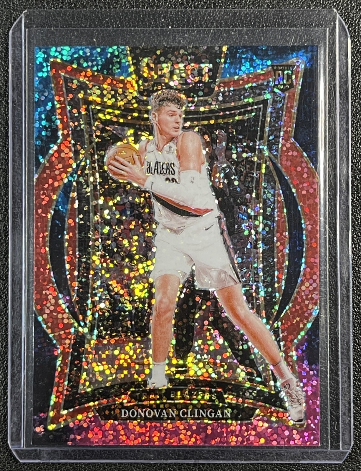 DONOVAN CLINGAN 2024-25 PANINI SELECT #69 CONCOURSE ROOKIE COSMIC PRIZM RC SP