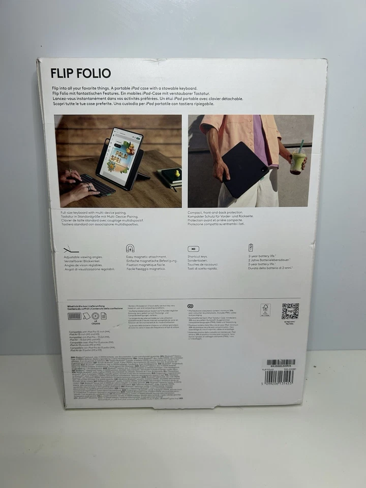 Logitech Flip Folio - iPad Pro 13 Inch (M4) “Brand New And Sealed” - Image 2 of 2