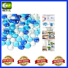Non-Toxic 1 lb Decorative Glass Pebbles - Perfect for Aquatic  Floral Designs