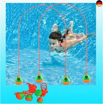 AIDEHUAKEJI 2 Stück 2.5m Tauchringe für Kinder ab 6 8 10, Pool Spielzeug Kinder, T