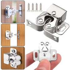 4 x ROLLER CATCH CUPBOARD CABINET DOOR  LATCH TWIN DOUBLE CATCHES CARAVAN BOAT