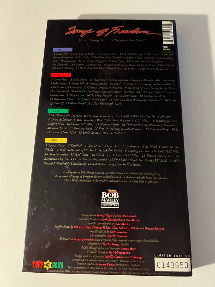 Bob Marley - Songs of Freedom -Limited Edition 0143650  - CD - Bild 2 von 4