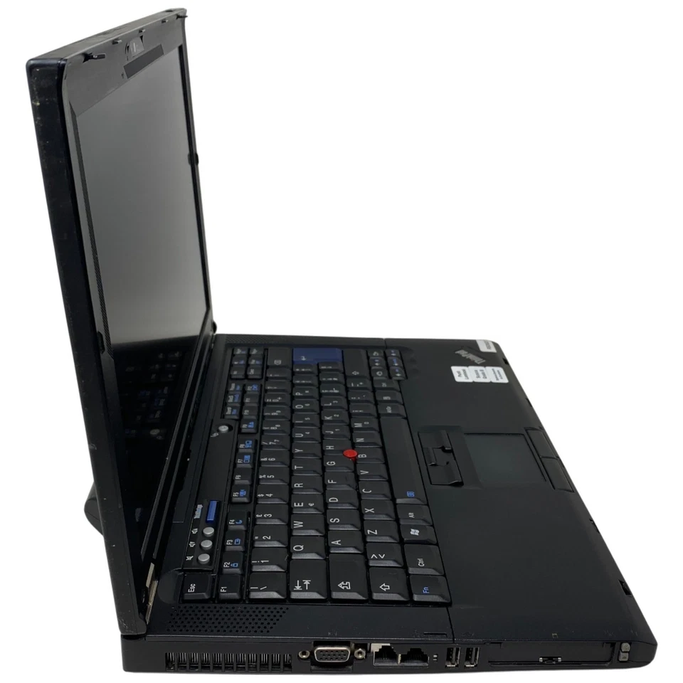 PC Portatile Notebook Usato 14” Lenovo T61 Core Duo 3Gb Ram 128Gb SSD W10 32 Bit - Imagen 4 de 4