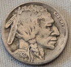 Buffalo Nickel 1920-D Hard date  semi key date. 1/2 Horn, Very Fine Details t-2