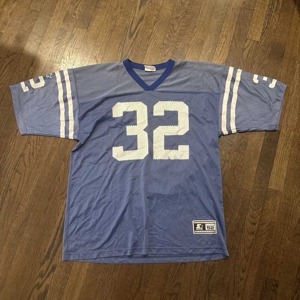 Мужская футболка Indianapolis Colts Jersey XL 52 Edgerrin James синяя стартовая винтажная выцветшая - Изображение 2 из 4