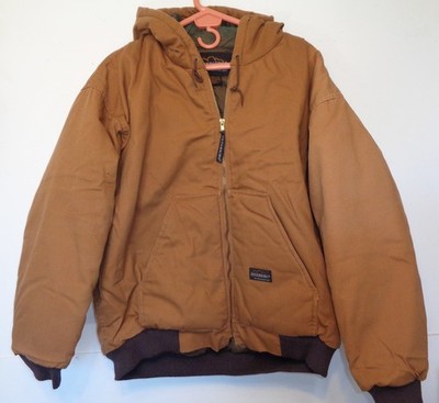 Williams Bay Duck Insulated Jacket Men's Size XLR Severe Weather Hooded Brown