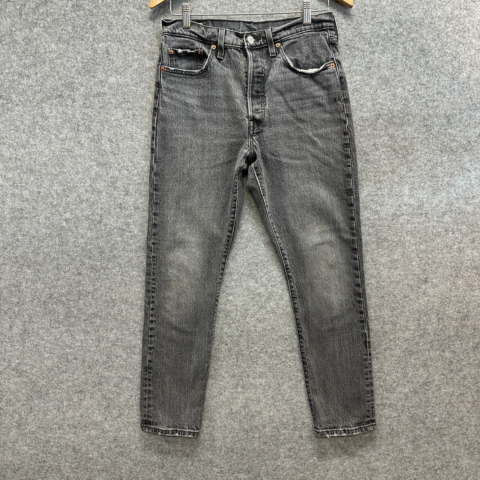 Y2K Style Levi’s 501® S Premium Jeans W29 L28 Gray Button Fly High Rise