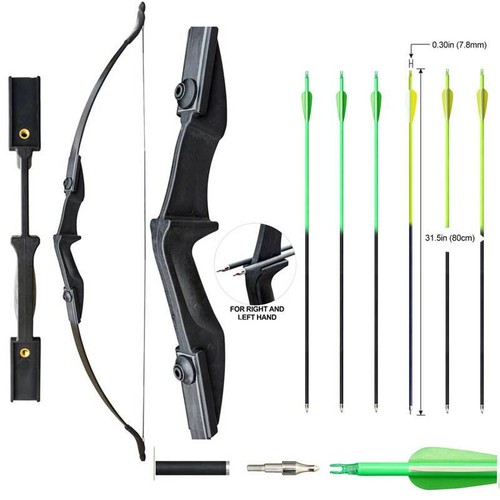 30lb/40lb 56" Takedown Recurve Bow and carbon arrow Archery Set Right left hand - Picture 24 of 26