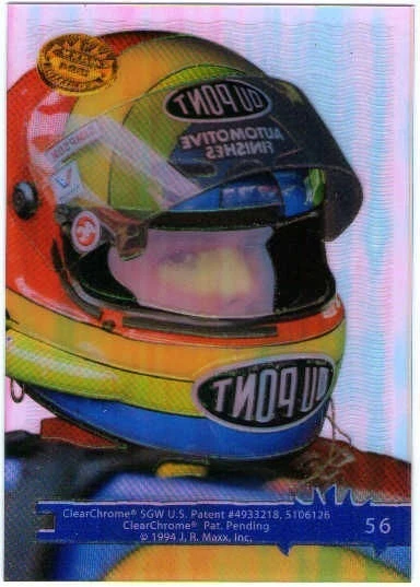 1994 Maxx Medallion Racing #56-75 Clear Plastic Limited Issue Insert Cards Set - Image 2 of 2