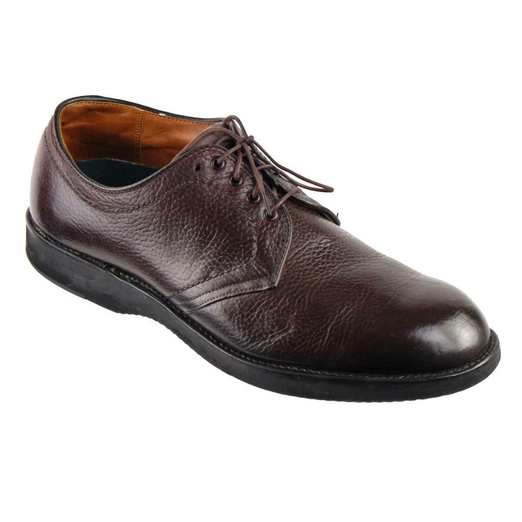 ALDEN Foot Balance Oxfords Blucher #312 Sz. 10 A/C Burgundy Grainy