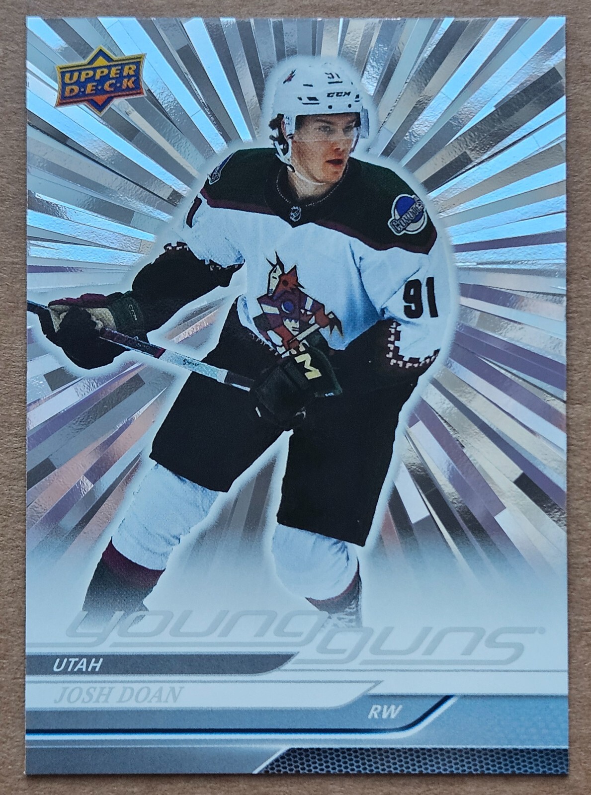 2024-2025 Upper Deck Series 1 Josh Doan #233 Young Guns OUTBURST