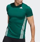 adidas AEROREADY 3 Stripe Tee Mens - Training / Gym Top - Black Friday Sale