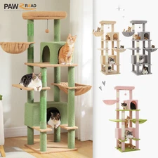 PAWZ Road 55"/66" Cat Tree Tower Scratcher Cat Scratching Post Condo House Toys