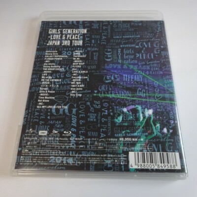 GIRLS' GENERATION LOVE&PEACE Japan 3rd Tour Blu-Ray SNSD | eBay