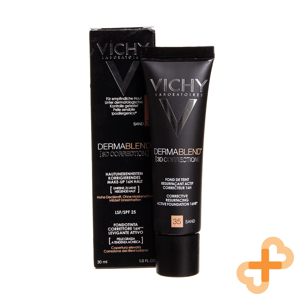 Vichy Dermablend 3D Correction SPF25 30ml Corrective Foundation 16H 30 Sand - Image 3 of 4