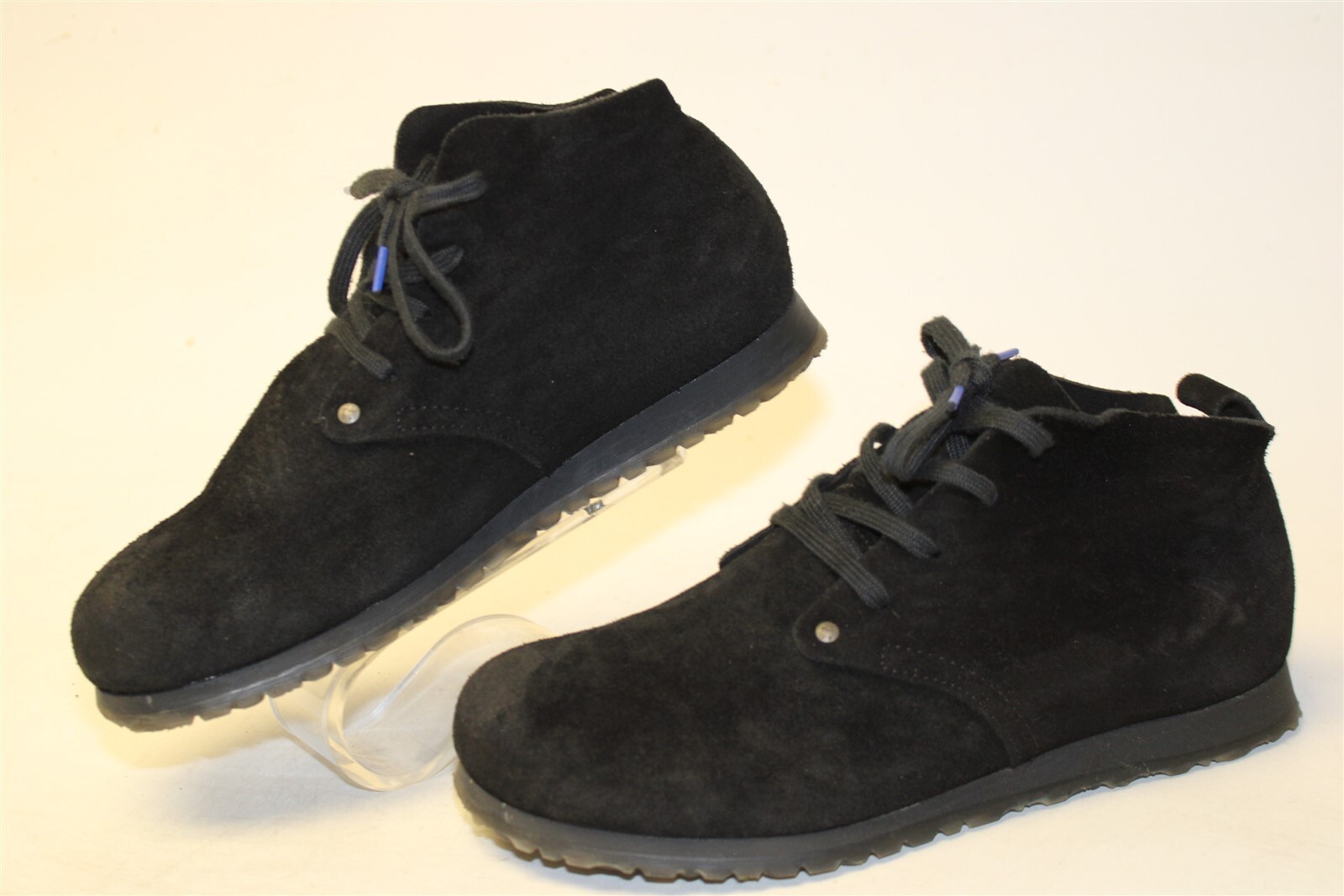 Birkenstock Dundee Womens 10 41 Black Suede Lace Up Shoes Ankle Boots