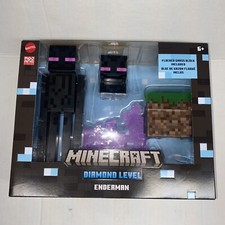 Minecraft Diamond Enderman Action Figure With Accessories, 5.5" Toy Collectible