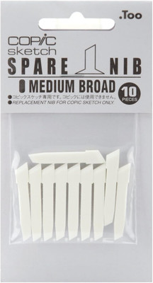 Markers Medium Broad Nib White, 1 Count (Pack of 1)