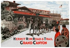 El Tovar / Fred Harvey Hotel - Santa Fe Railroad Travel Poster