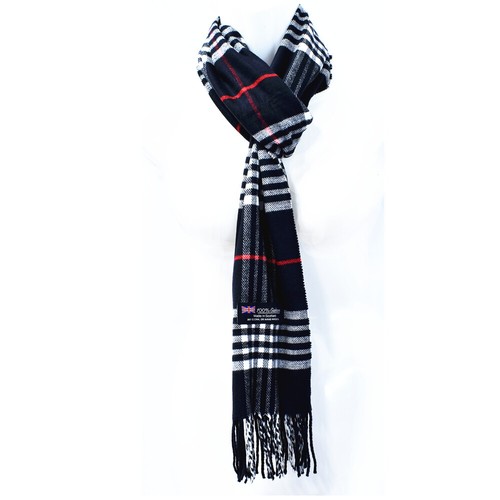 Winter Check Plaid Tartan Warm Wool Scotland Made 100% Cashmere Scarf Scarves - Picture 4 of 29