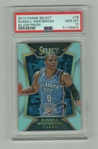 2014 Panini Select Russell Westbrook Silver Prizm #78 PSA 10