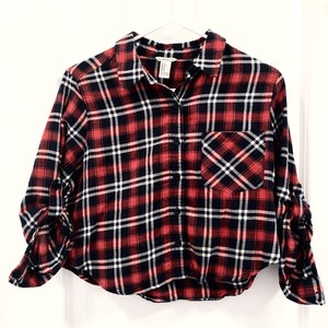 forever 21 plaid crop top