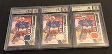(Lot Of 3) BECKETT 10 GEM MINT AUTO GRANT FUHR 2014-15 Upper Deck Game Jerseys