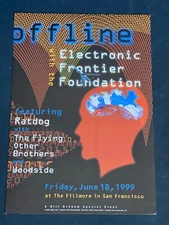 Bobby Weir Electronic Frontier Foundation Fillmore Concert Poster Woodside