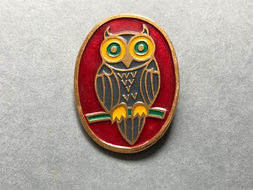 Broche Ancienne Vintage Animaux - Chouette, Escargot, éléphant, Multicolore, Occasion