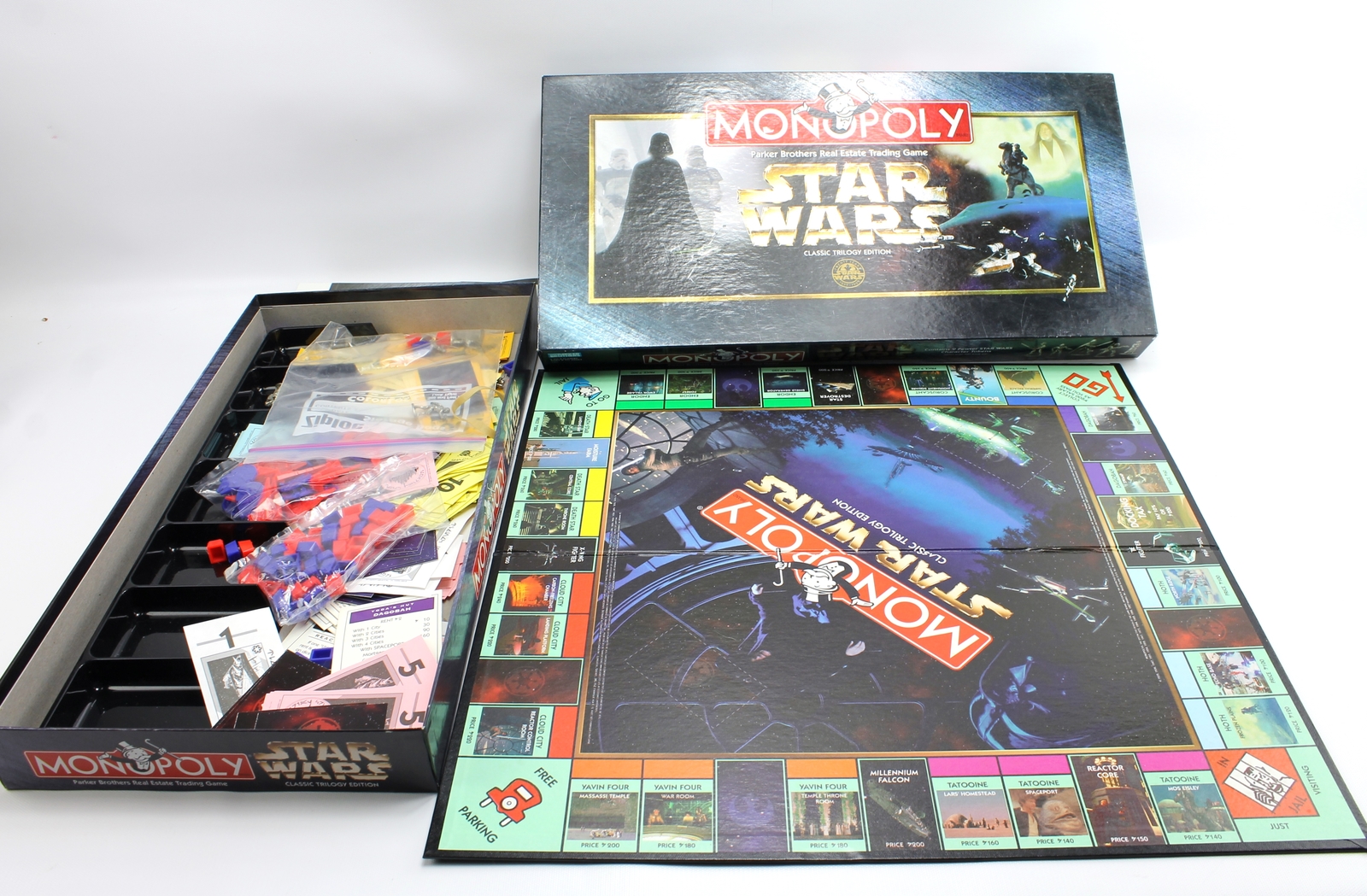 Monopoly Star Wars Classic Trilogy Edition Board Game Hasbro 1997 eBay
