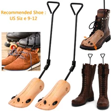 Boot Stretcher Shoe Shaper Wooden Western Cowboy Boot Tree Expander US Size9-12