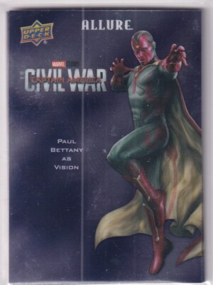 Upper Deck 2022 Marvel Studios Allure No. CP-13 Paul Bettany as Vision