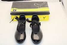 Bloch Tap Shoes Student Tap Size 6 1/2 M Black Patent Tie Shoes UNUSED in box