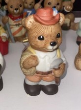 Vintage Home Interiors Teddy Bear Hiker AlpineFigurine 1406 HOMCO Decor Vintage