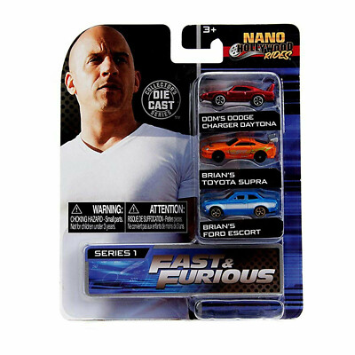 Nano Hollywood Rides | Fast & Furious 3-Pack Series 1 Jada Diecast