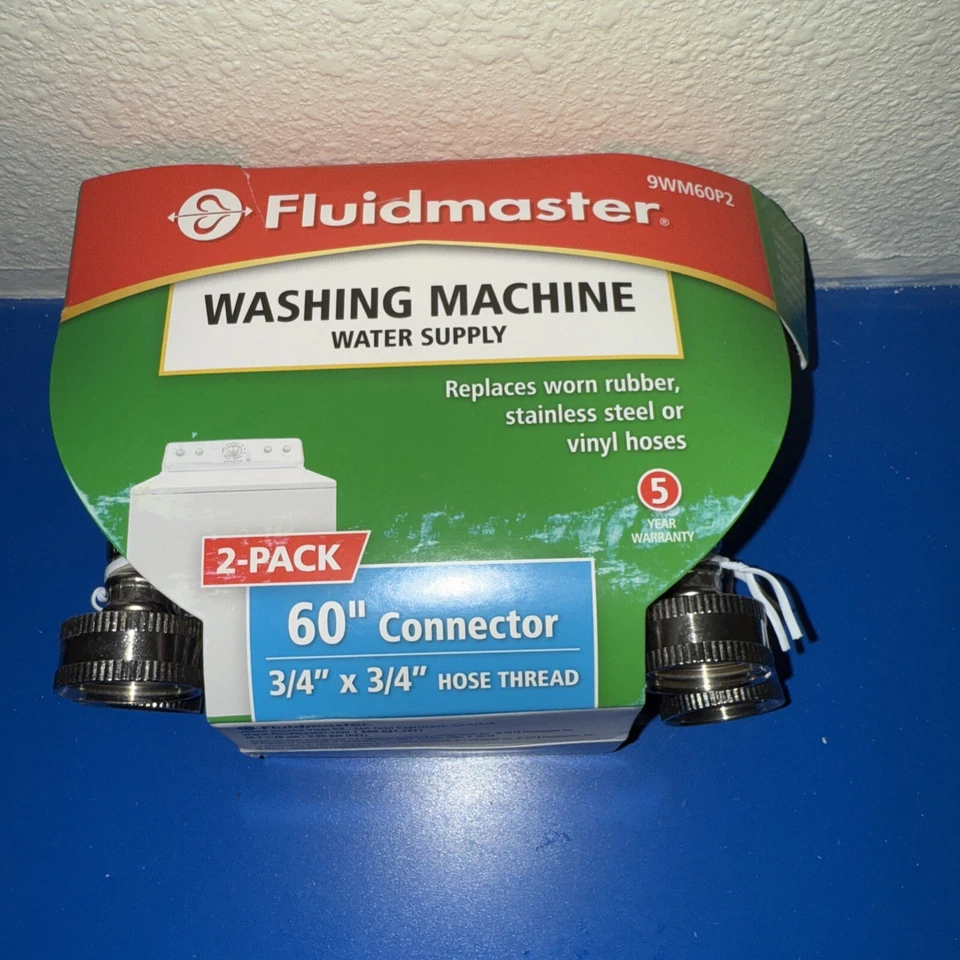 Mangueras de suministro de agua para lavadora Fluidmaster 60" 9WM60P2 Foto 2 de 4
