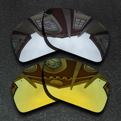 Silver&Gold Replacement Lenses For-Costa Del Mar Rincon  Polarized&Anti-Scratch