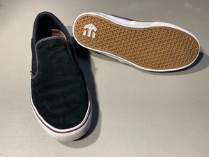 Etnies Marana Slip Chase Hawk Skate Shoes - Black Suede - 9.5