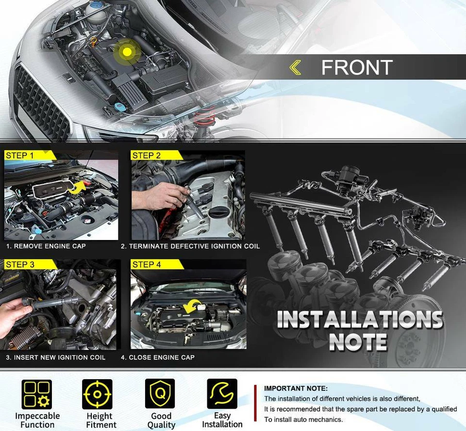 6x Ignition Coil for Lexus ES MCV30 RX MCU15 Toyota Alphard Harrier 3.0L 1MZ-FE - image 2 of 4